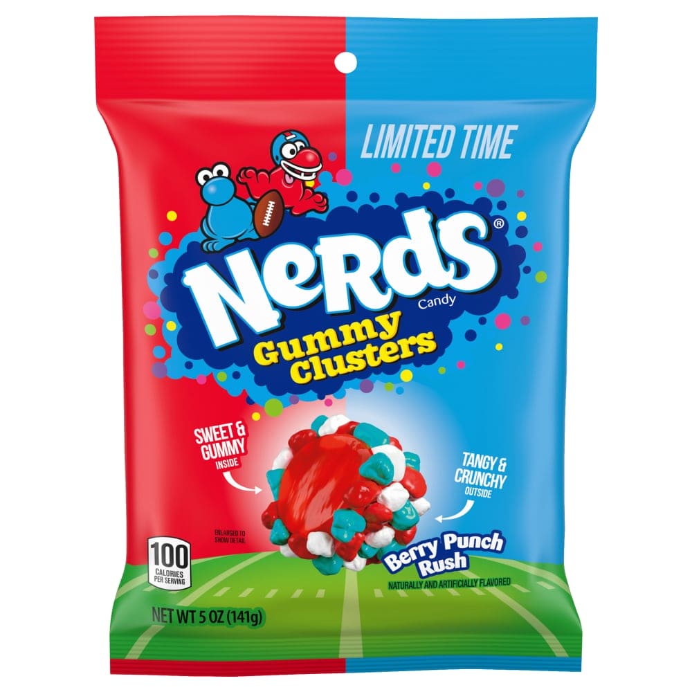 Nerds Gummy Clusters Berry Punch Rush 5oz Peg Bag
