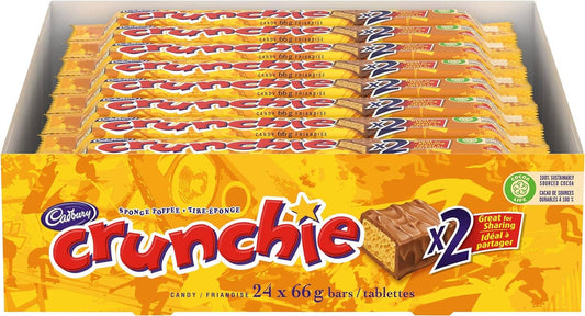 Cadbury Crunchie King Size Candy Bars, 66 g