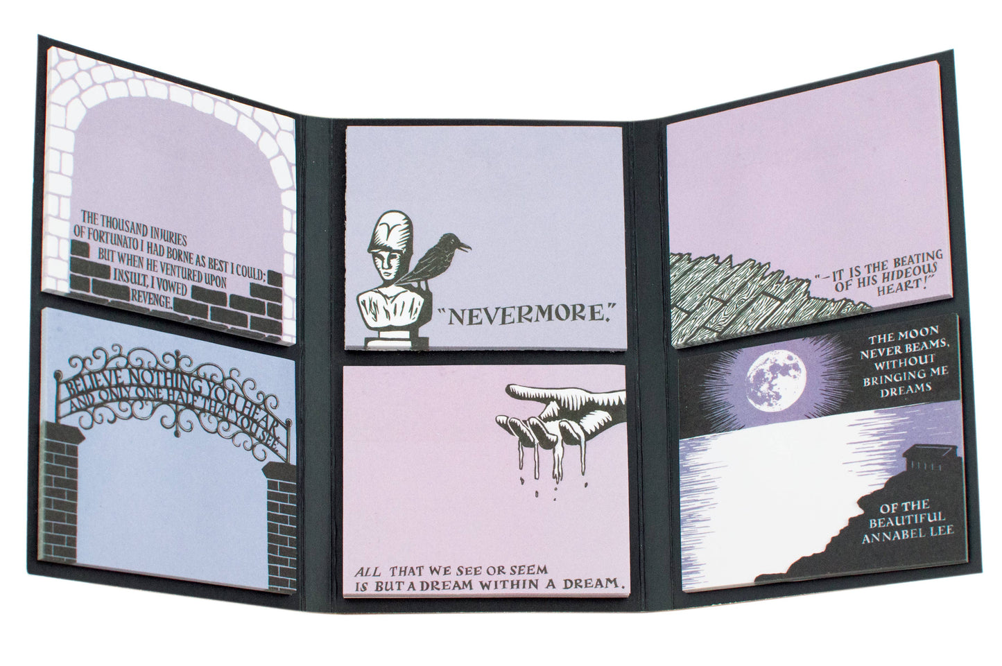 Unemployed Philosophers Guild - Edgar Allan Poe Sticky Notes