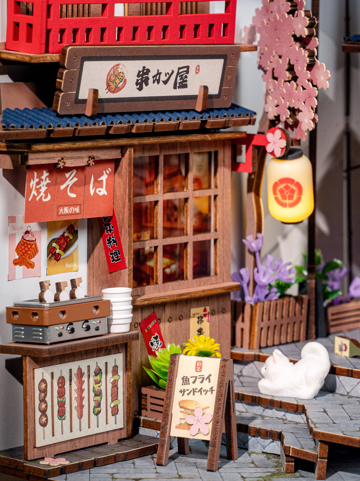 DIY Book Nook Kit: Sakura Wine Alley