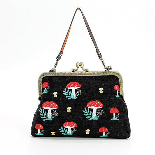 Mushrooms Kisslock Bag