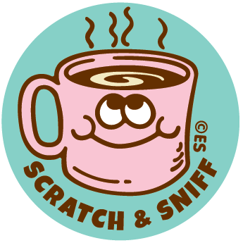 EverythingSmells, LLC - Cup Of Coffee EverythingSmells Scratch & Sniff Stickers