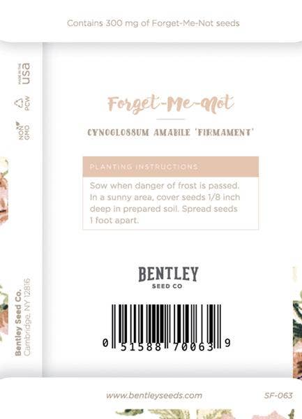 Save The Date Greige Wedding - Forget Me Not Seed Packets