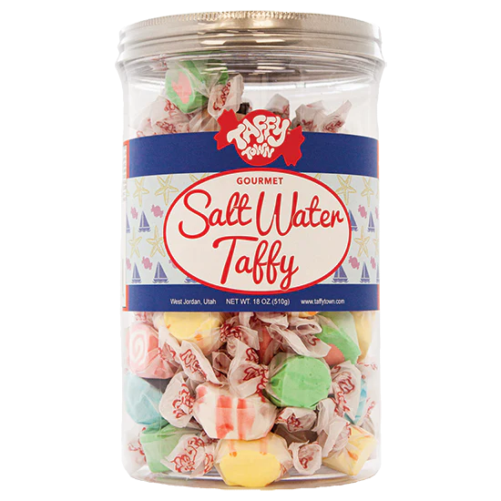Taffy Town Gift Cannister- Assorted Taffy 18oz