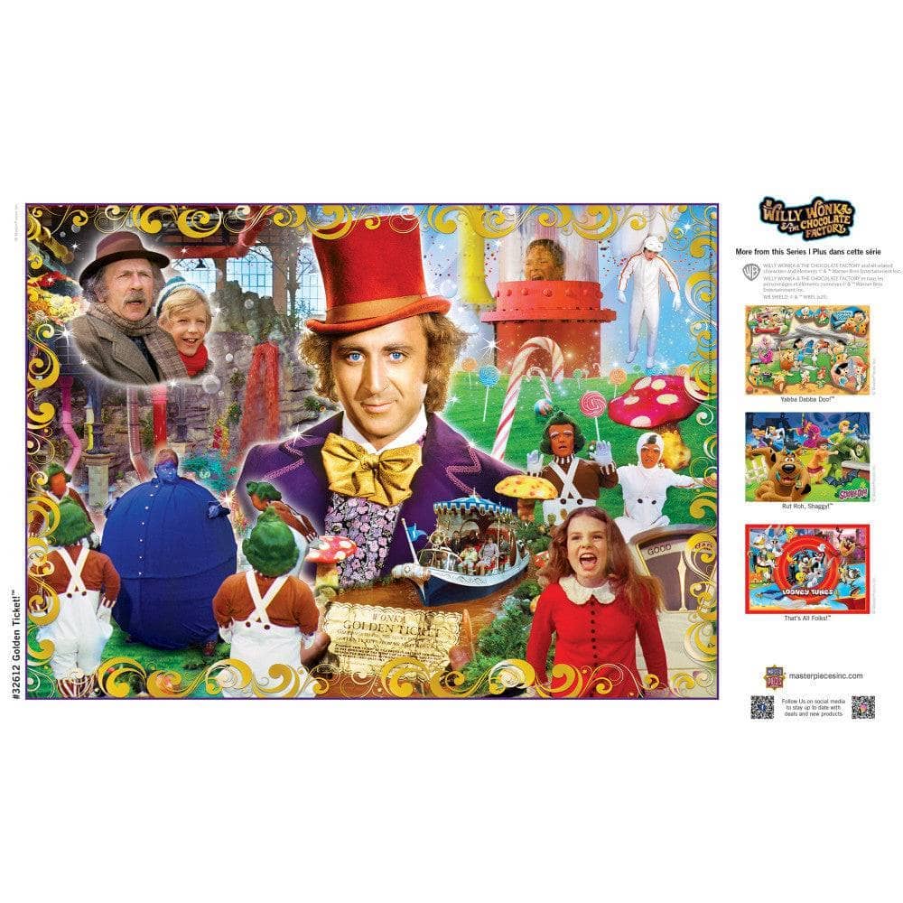 MasterPieces Puzzles - Willy Wonka & The Chocolate Factory - Golden Ticket 500 Piece Jigsaw Puzzle