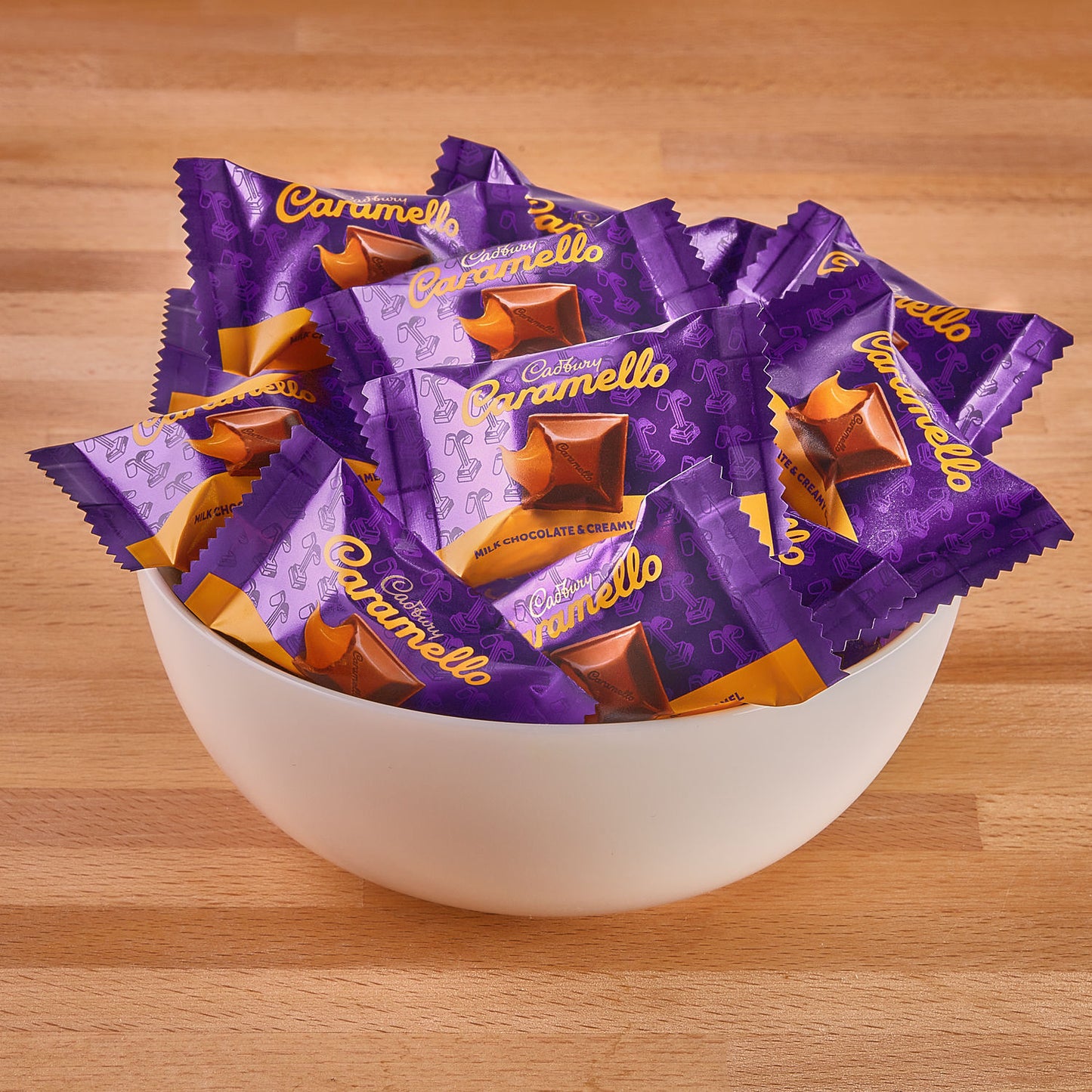 Cadbury Caramello Milk Chocolate and Creamy Caramel Miniatures Share Pack Stand Up Bag, 8 oz.