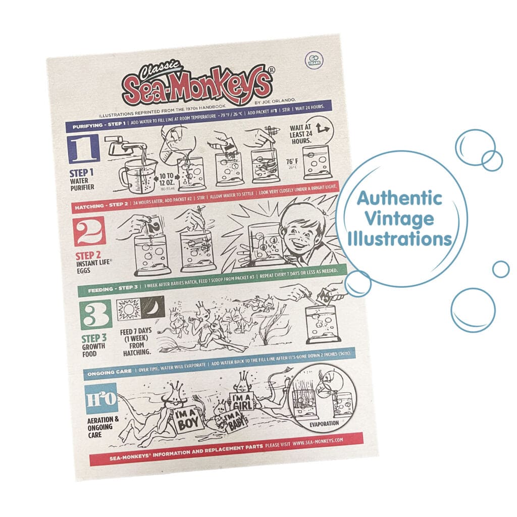 Retro Sea-Monkey Instant Life Kit
