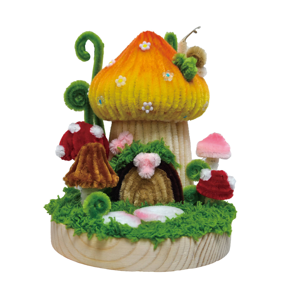 DIY Chenille Kit – Mushroom House