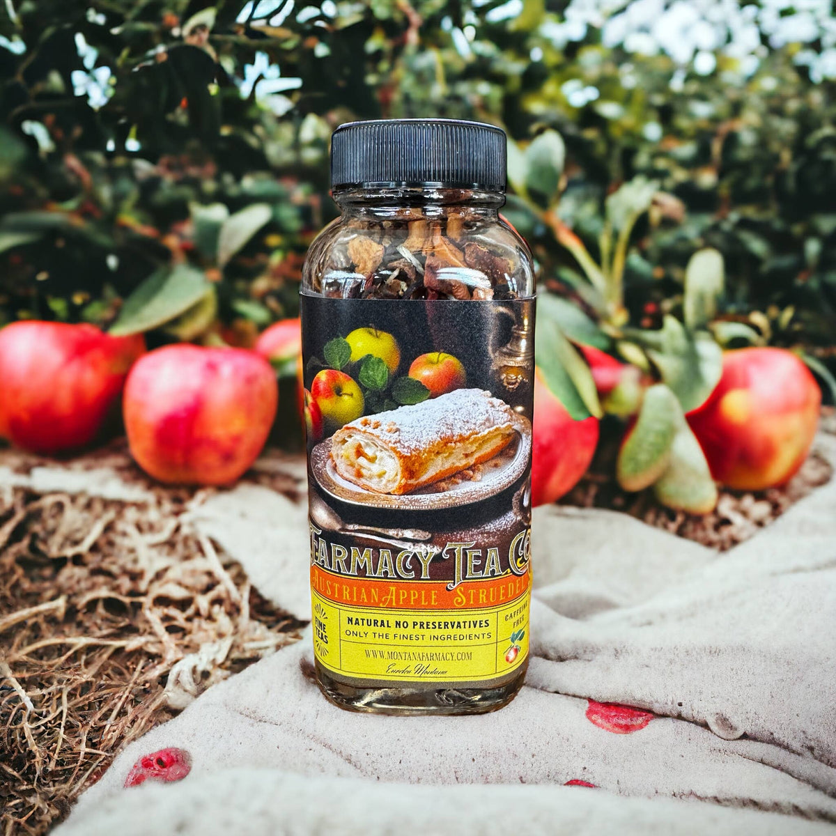 Austrian Pastry Shop Patisserie Almond Apple Strudel Tea