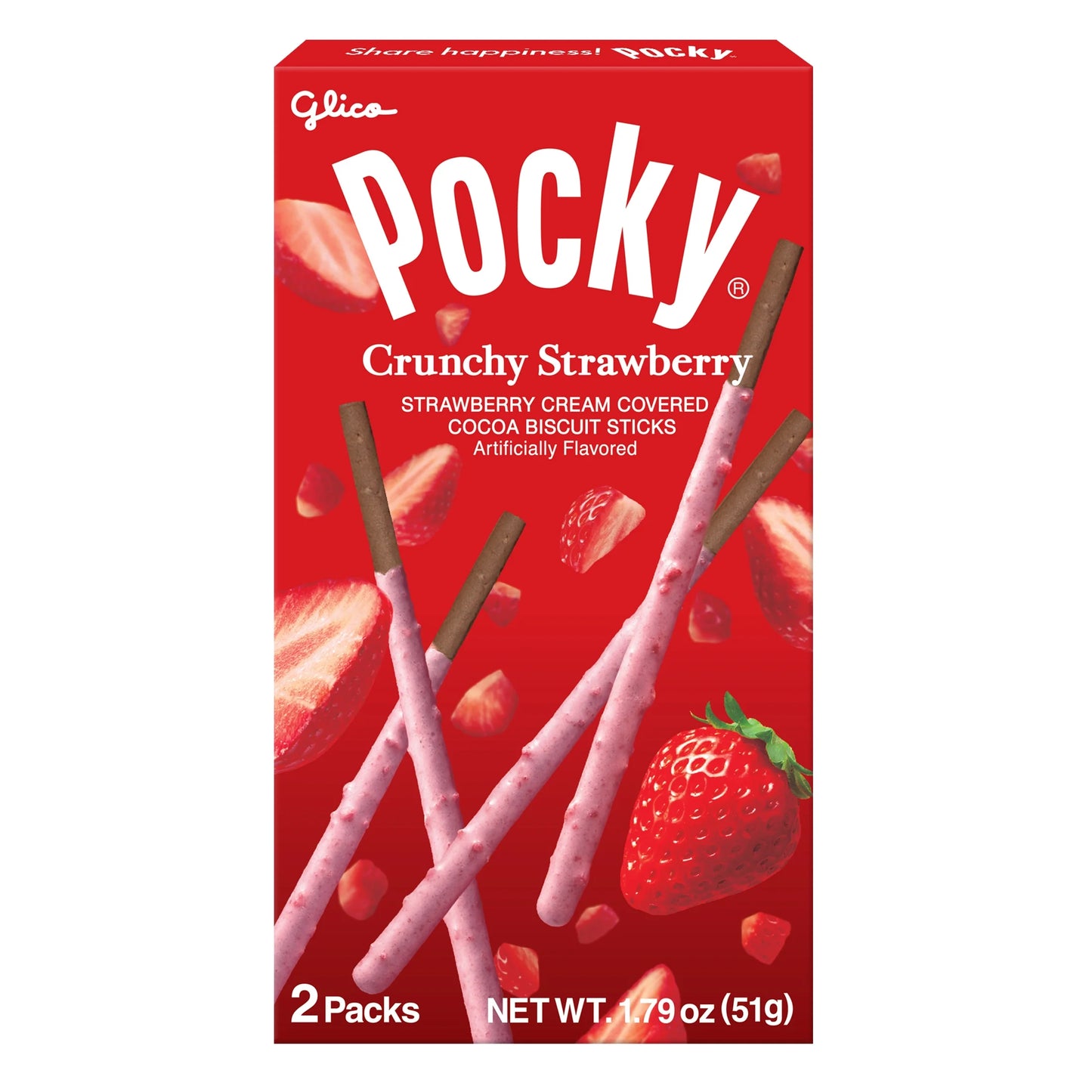 Glico Pocky - Crunchy Strawberry 1.79oz