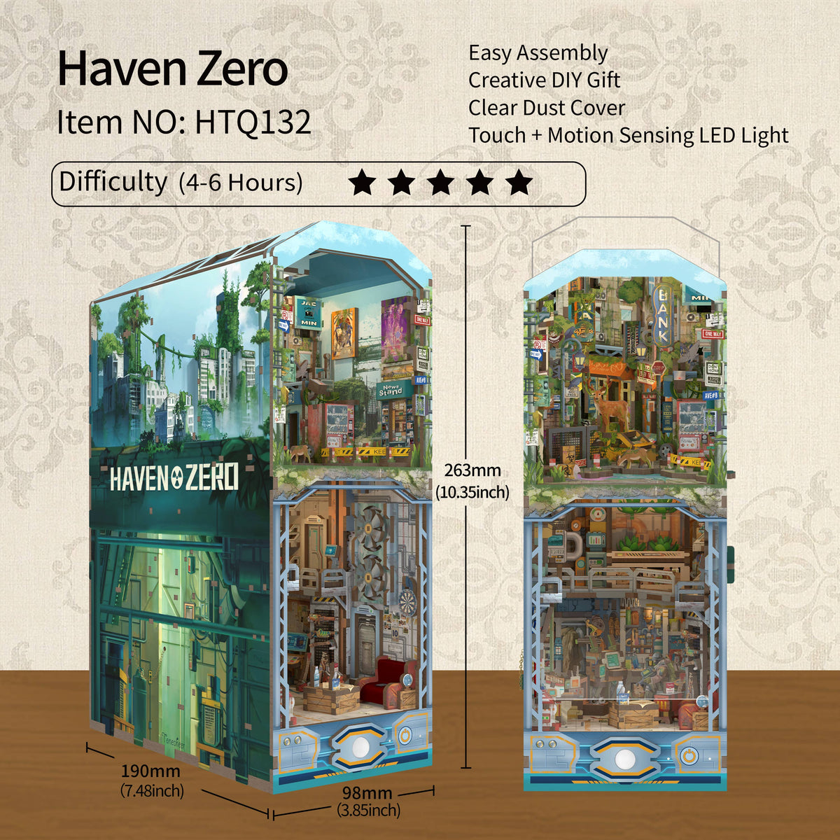 DIY Book Nook Kit: Haven Zero w/ Dust Cover