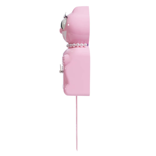 Bubblegum Pink Lady Kit-Cat Klock
