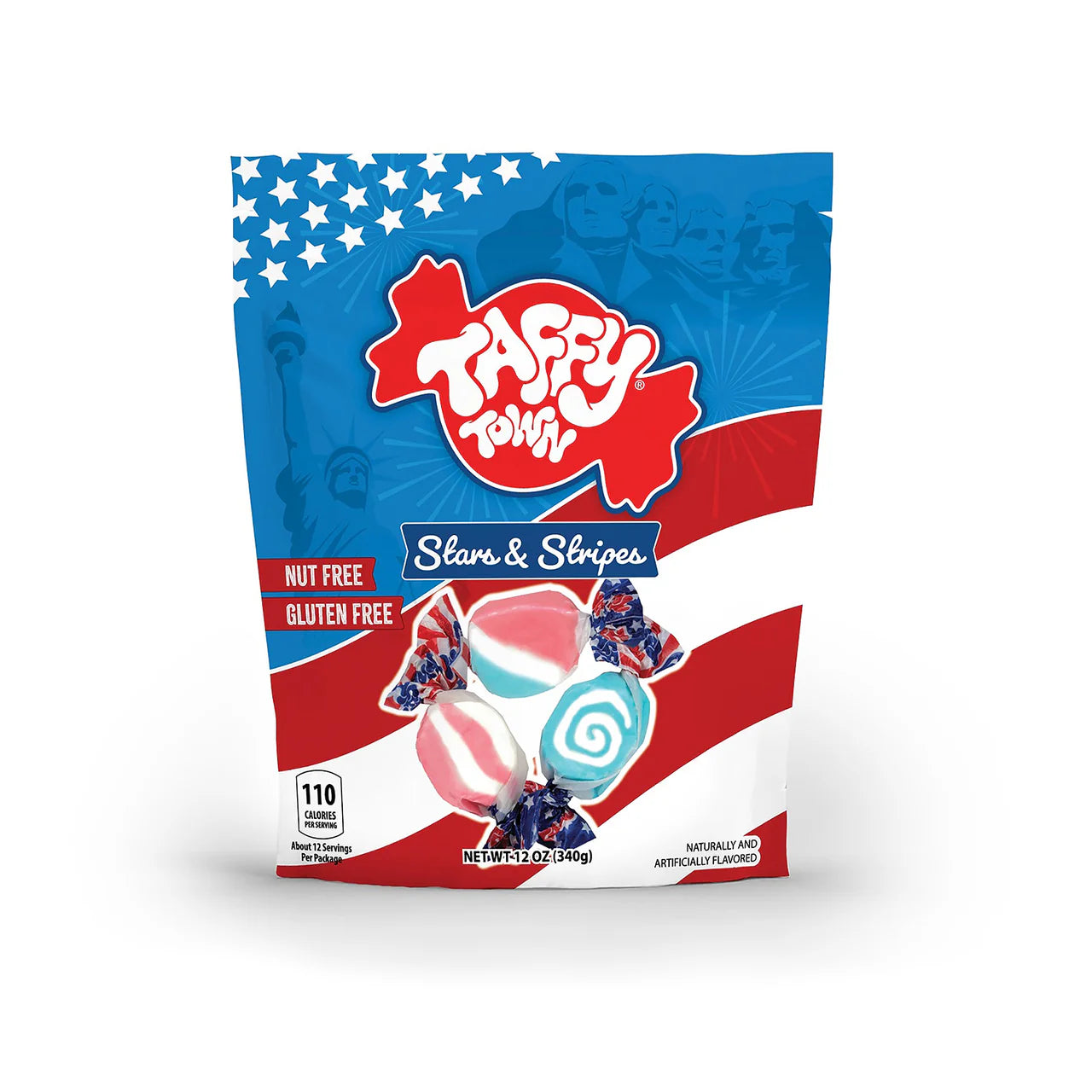Taffy Town Salt Water Taffy Peg Bag- Stars and Stripes 12oz