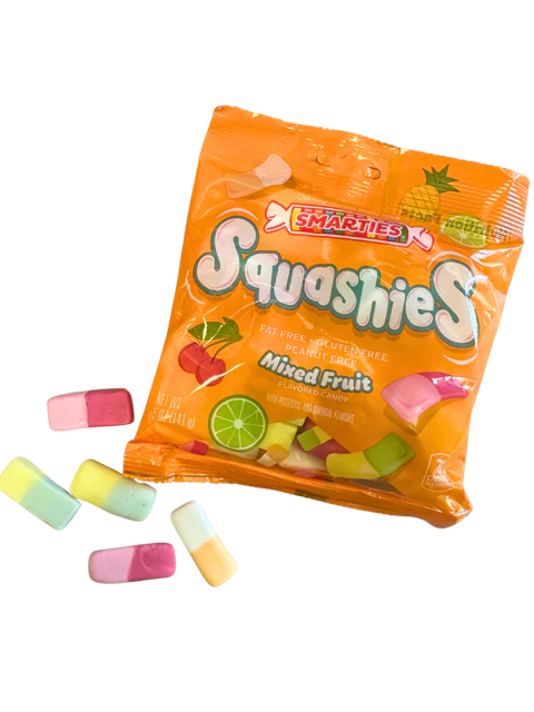 Smarties Squashies Mixed Fruit Peg Bag 5oz