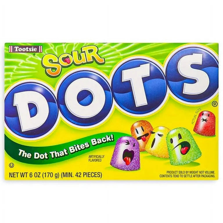 Sour DOTS Gumdrops - 6oz Theater Box