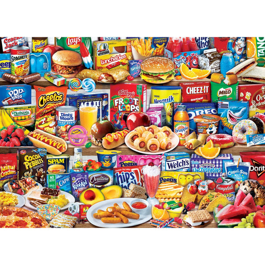 Flashbacks - Kids Favorite Foods 1000 Piece Puzzle