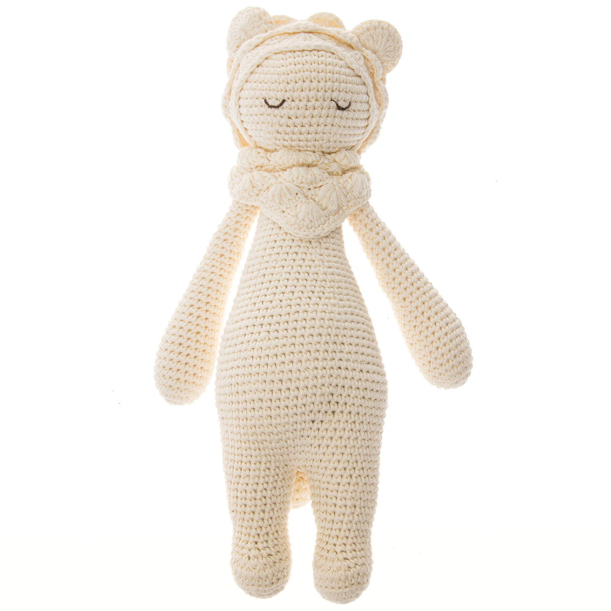 Handmade Crochet Doll: Platinum Leo the Softie