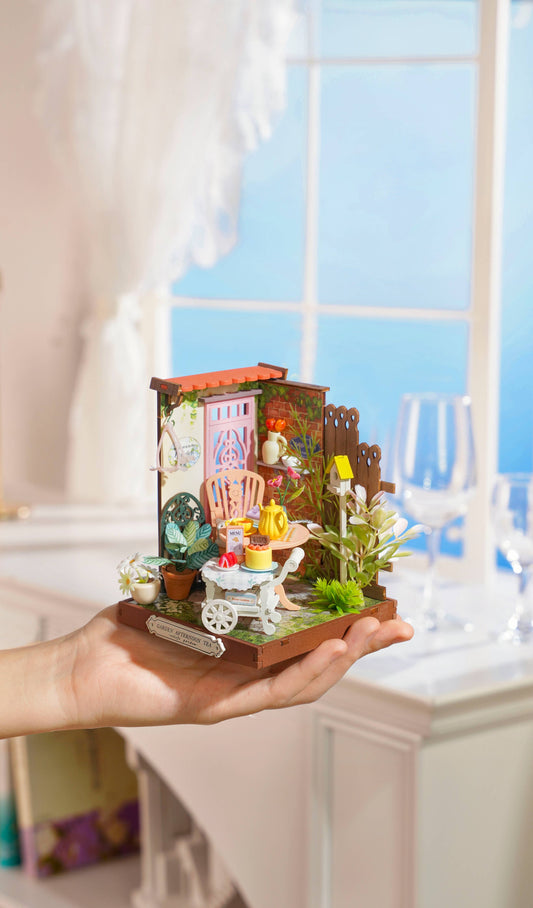 DIY Miniature House Kit: Fancy Tea Yard