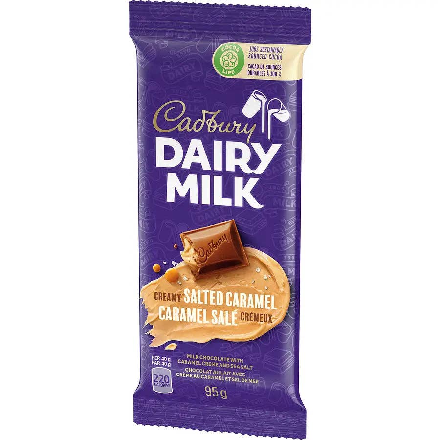 Cadbury Dairy Milk Salted Caramel Chocolate Bar - 95g