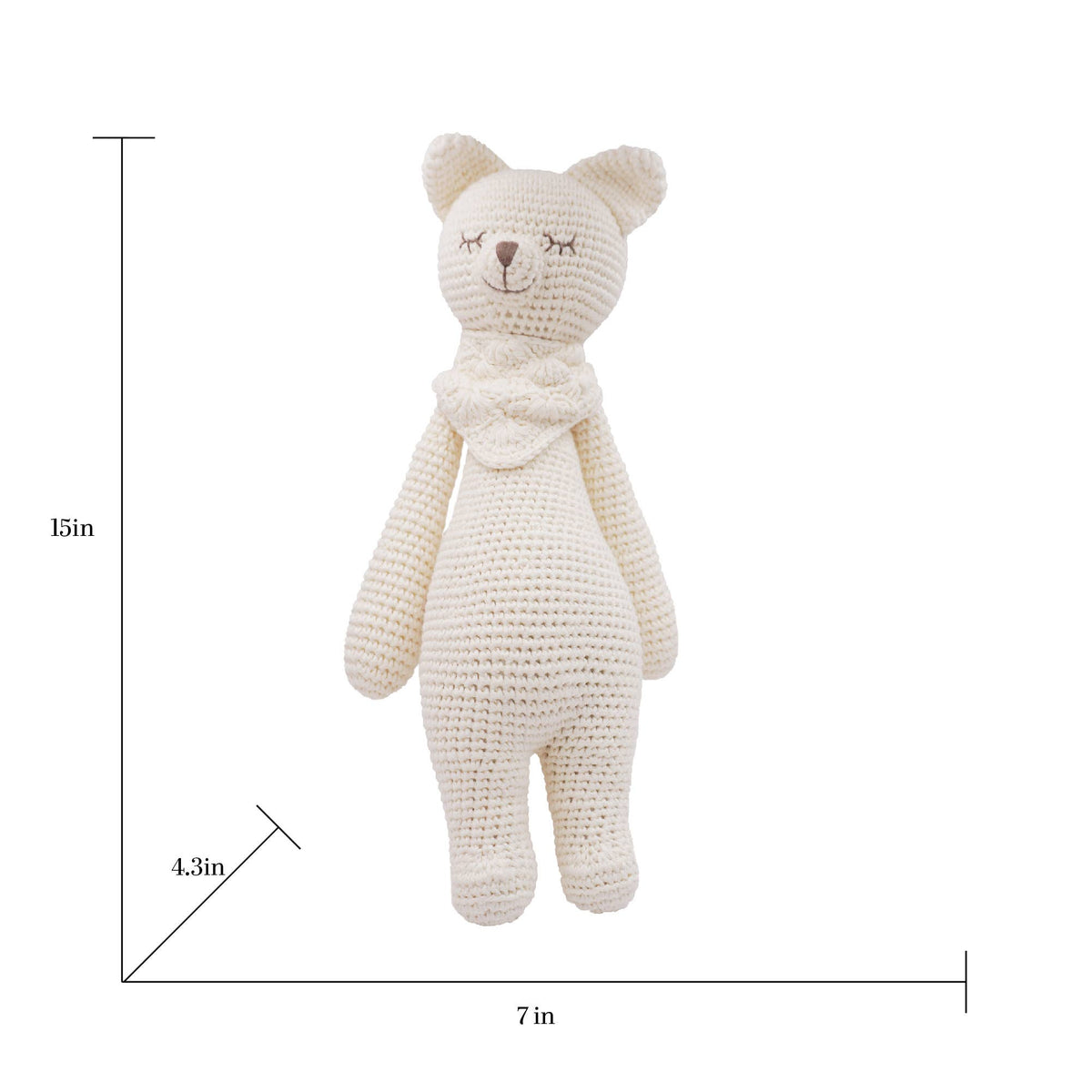 Handmade Crochet Doll: Platinum Fennis the Softie
