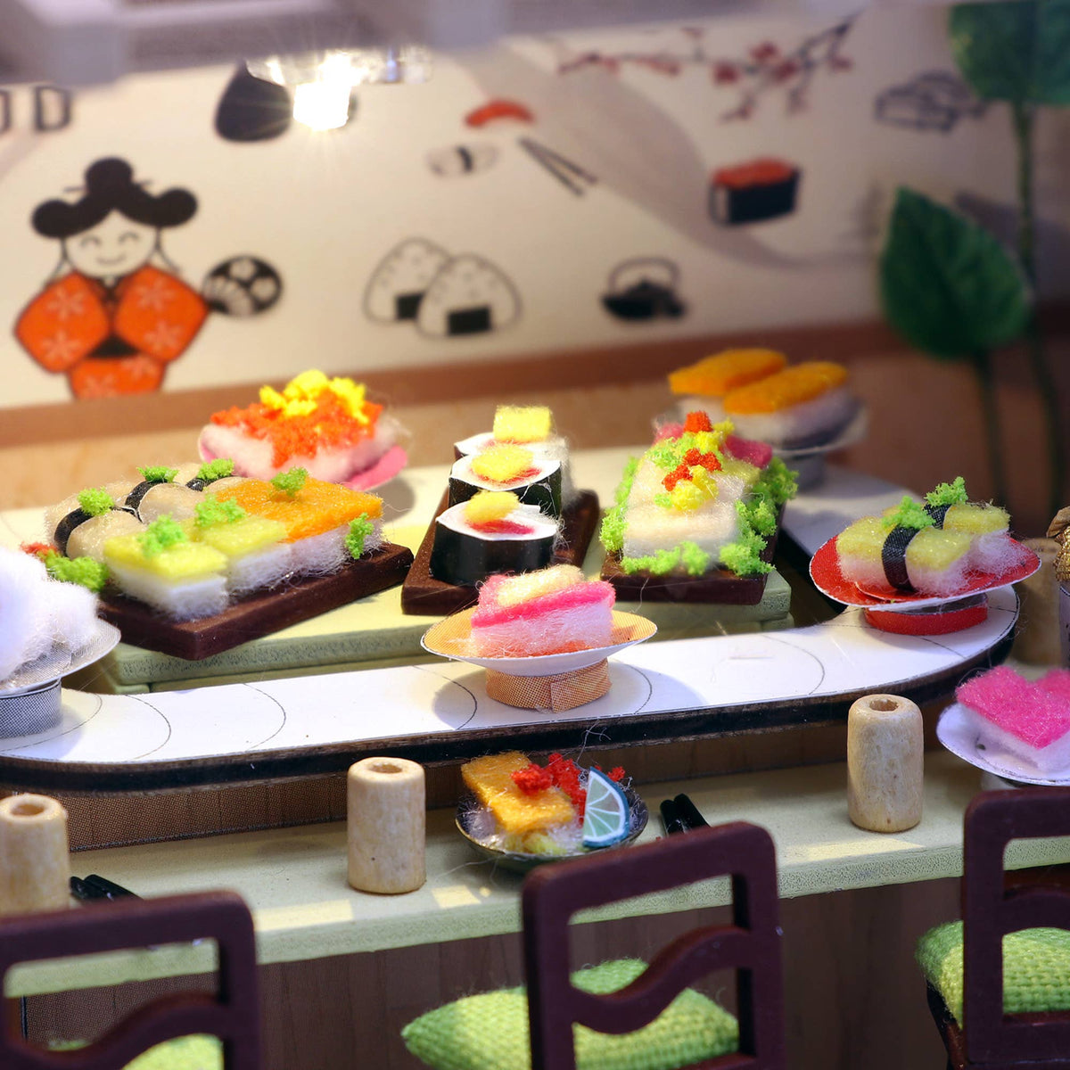 DIY Miniature House Kit: Sushi House