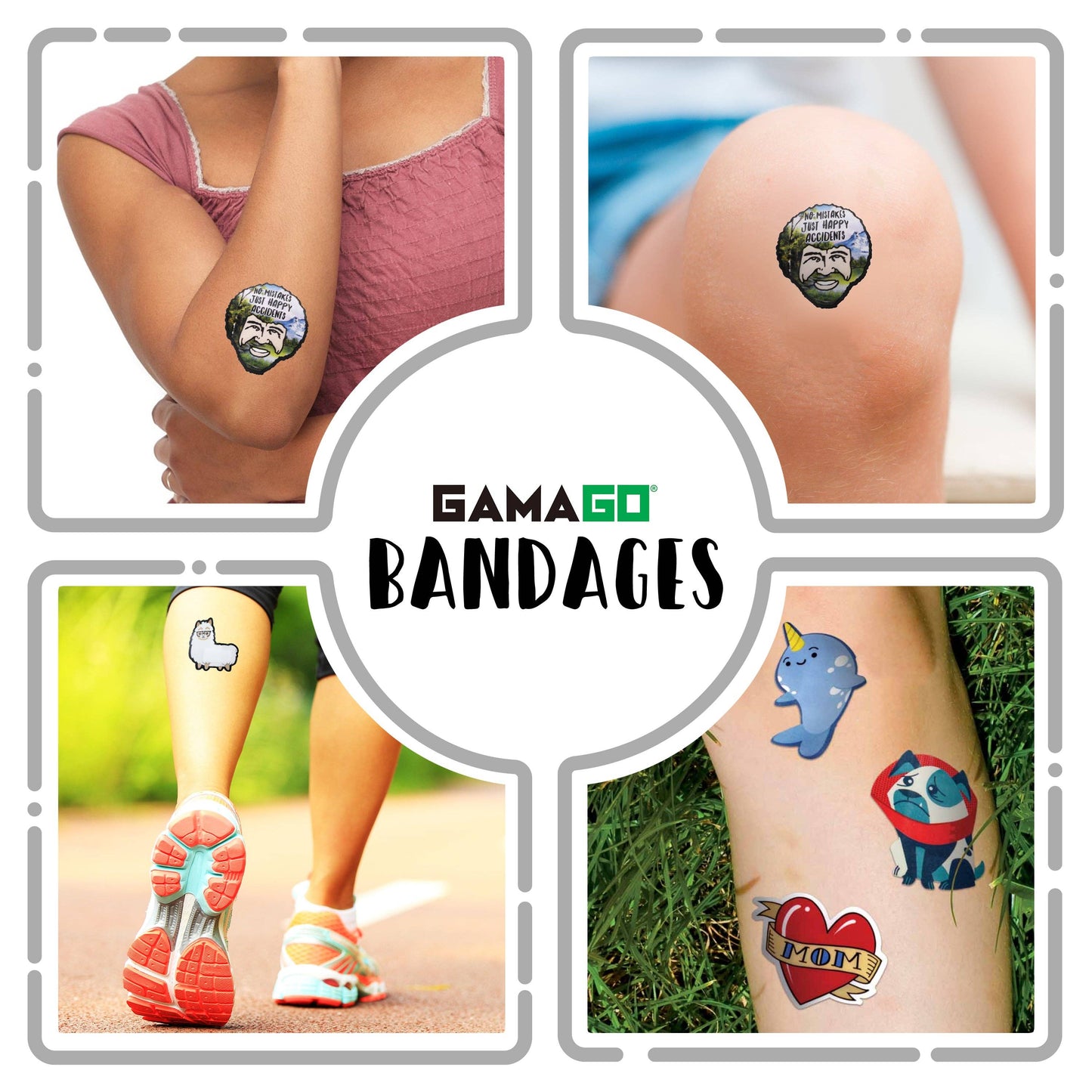 Bob Ross Adhesive Bandages