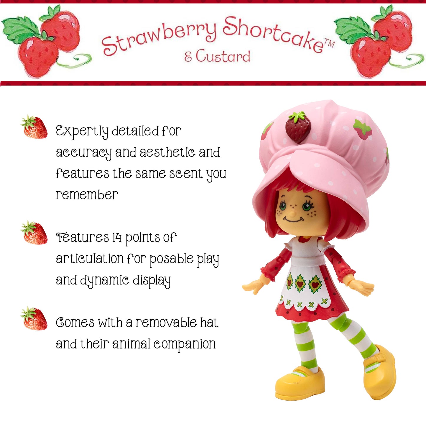 Boss Fight Studio: Action Figures and Collectibles - Strawberry Shortcake Action Figure: Strawberry Shortcake