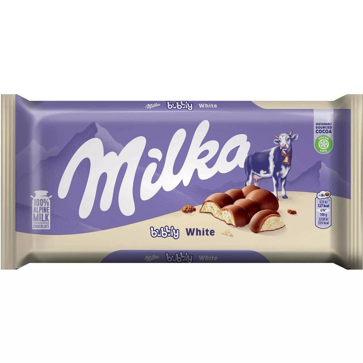 Milka Bubbly White 3.35 oz (95G)(European)