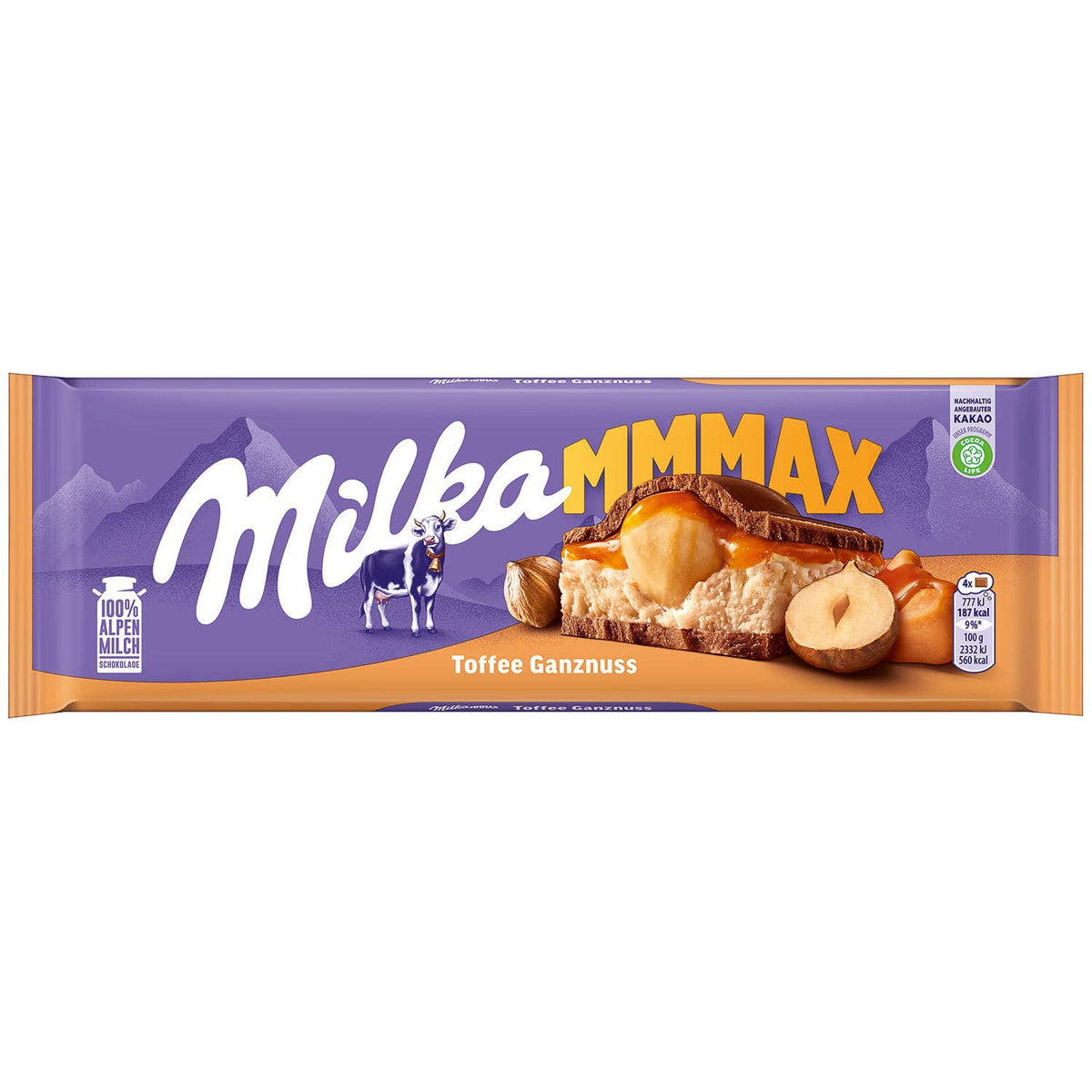 Milka Max Toffee Whole Nuts 10.5 oz (300G) (Austria)