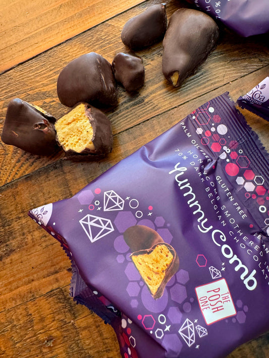 70% Dark Belgian Chocolate Honeycomb pocket packs (40g)