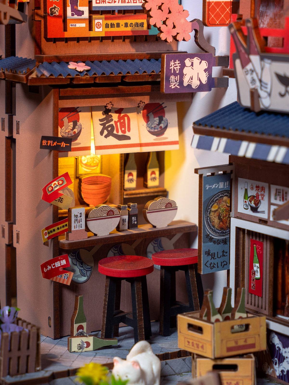 DIY Book Nook Kit: Sakura Wine Alley