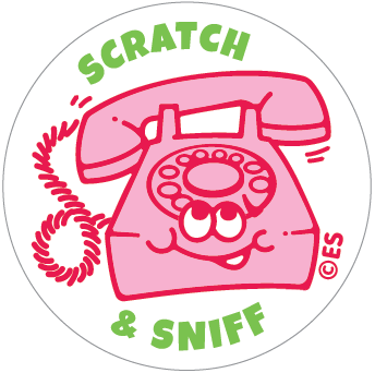 EverythingSmells, LLC - Kiwi Strawberry Telephone EverythingSmells Scratch & Sniff Stickers