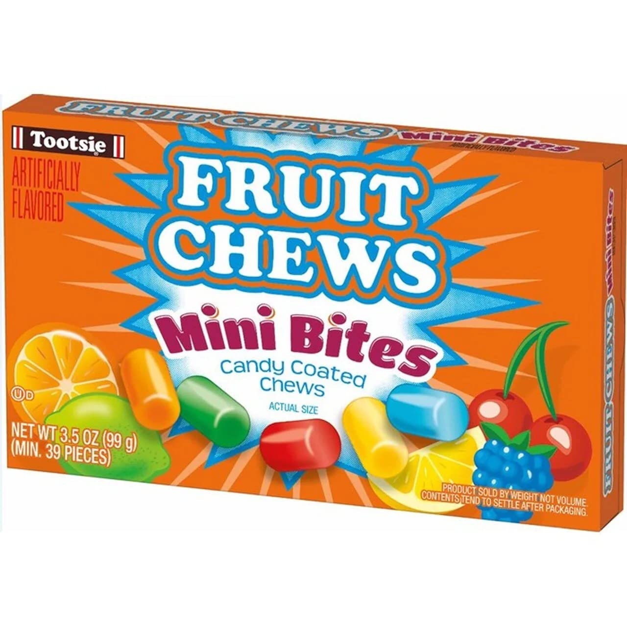 Tootsie Fruit Chew Mini Bites Theater Box 3.5oz