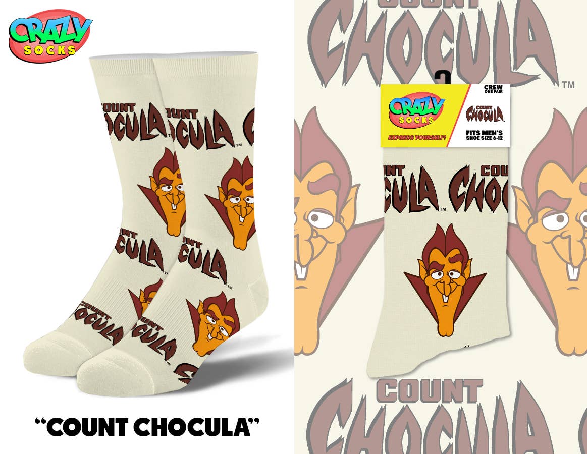 COUNT CHOCULA CRAZY SOCKS