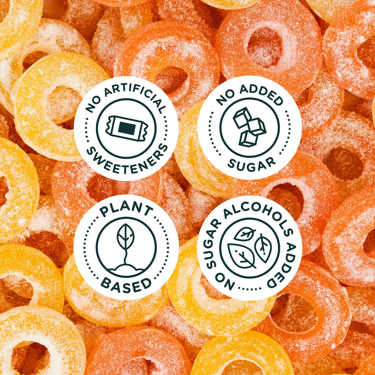 Smart Sweets Peach Rings Candy