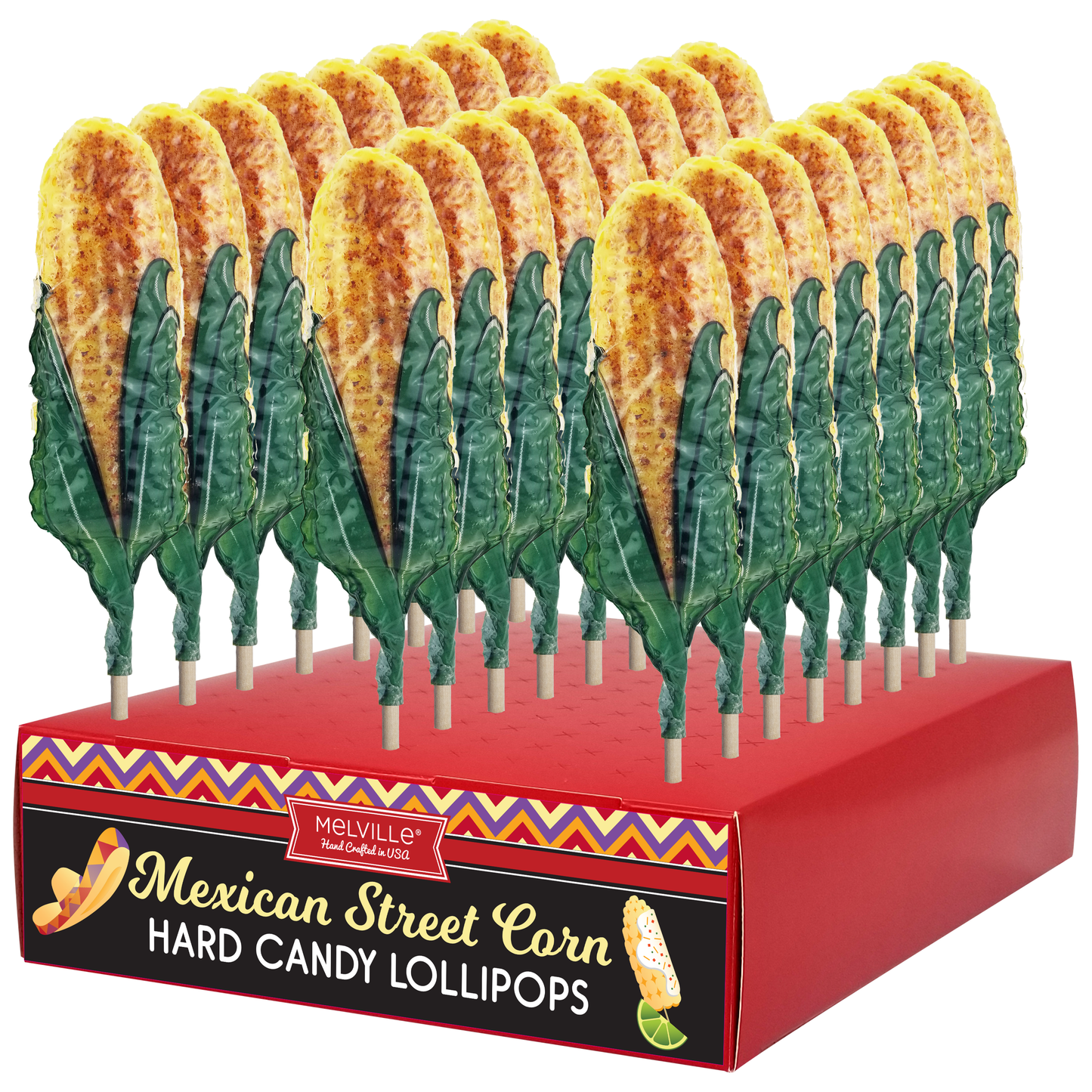 Melville Candy Company - Mexican Spicy Street Corn Lollipops