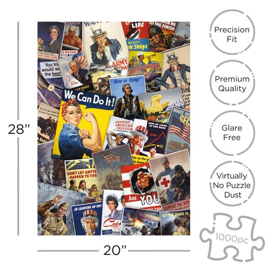 Smithsonian War Posters 1000 Piece Jigsaw Puzzle