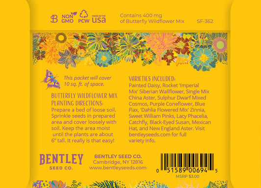 Help The Pollinators Help Butterflies- Pollinator Flower Mix