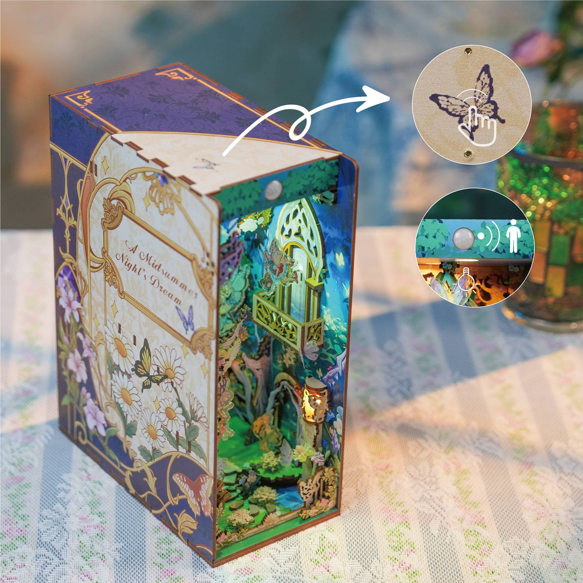 DIY Book Nook Kit: A Midsummer Night's Dream with Dust Cover