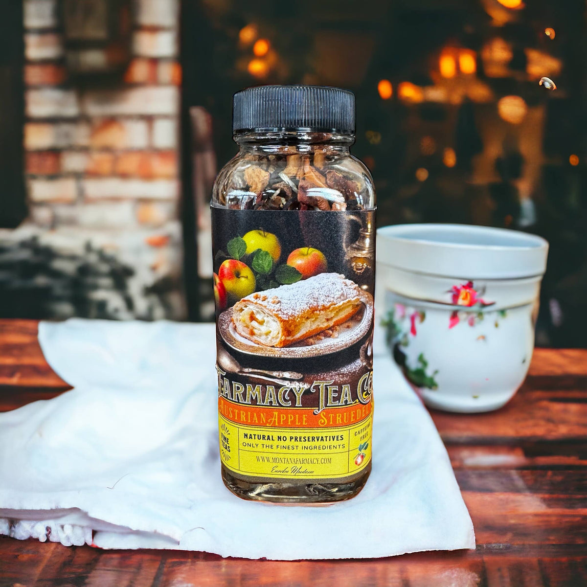 Austrian Pastry Shop Patisserie Almond Apple Strudel Tea