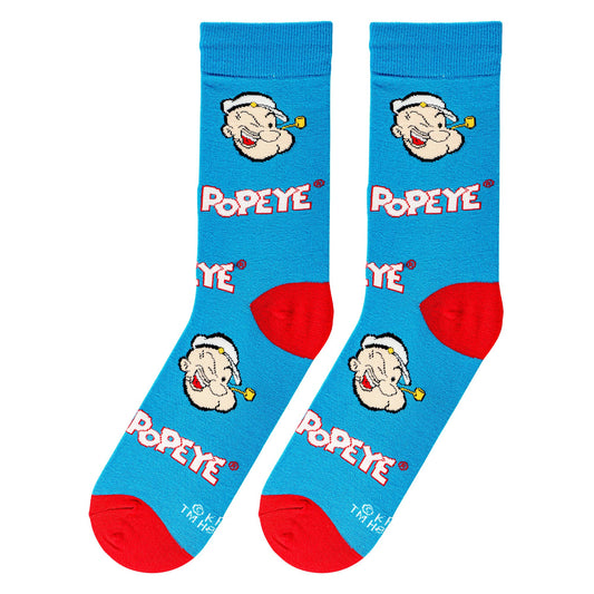 Popeye - Crazy Socks - Mens Crew Folded