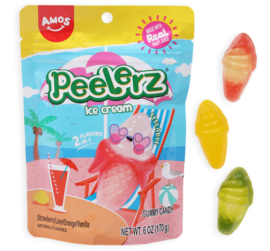 Amos Gummy Peelerz Ice Cream 6oz