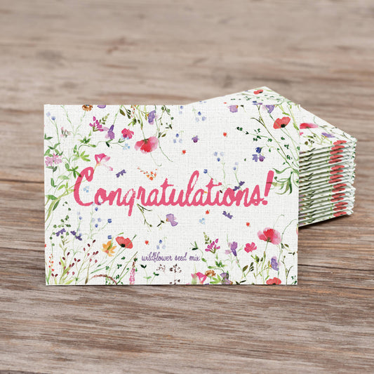 Congratulations Celebration - Wildflower Mix Seed Packets