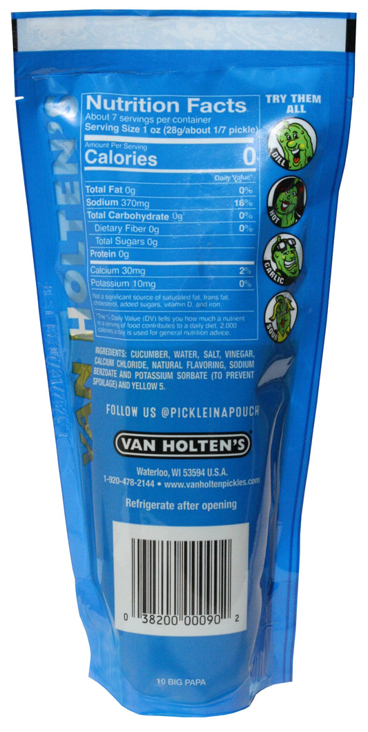 Van Holten's - Van Holten's Big Papa Pickle-In-A-Pouch, 12ct Case