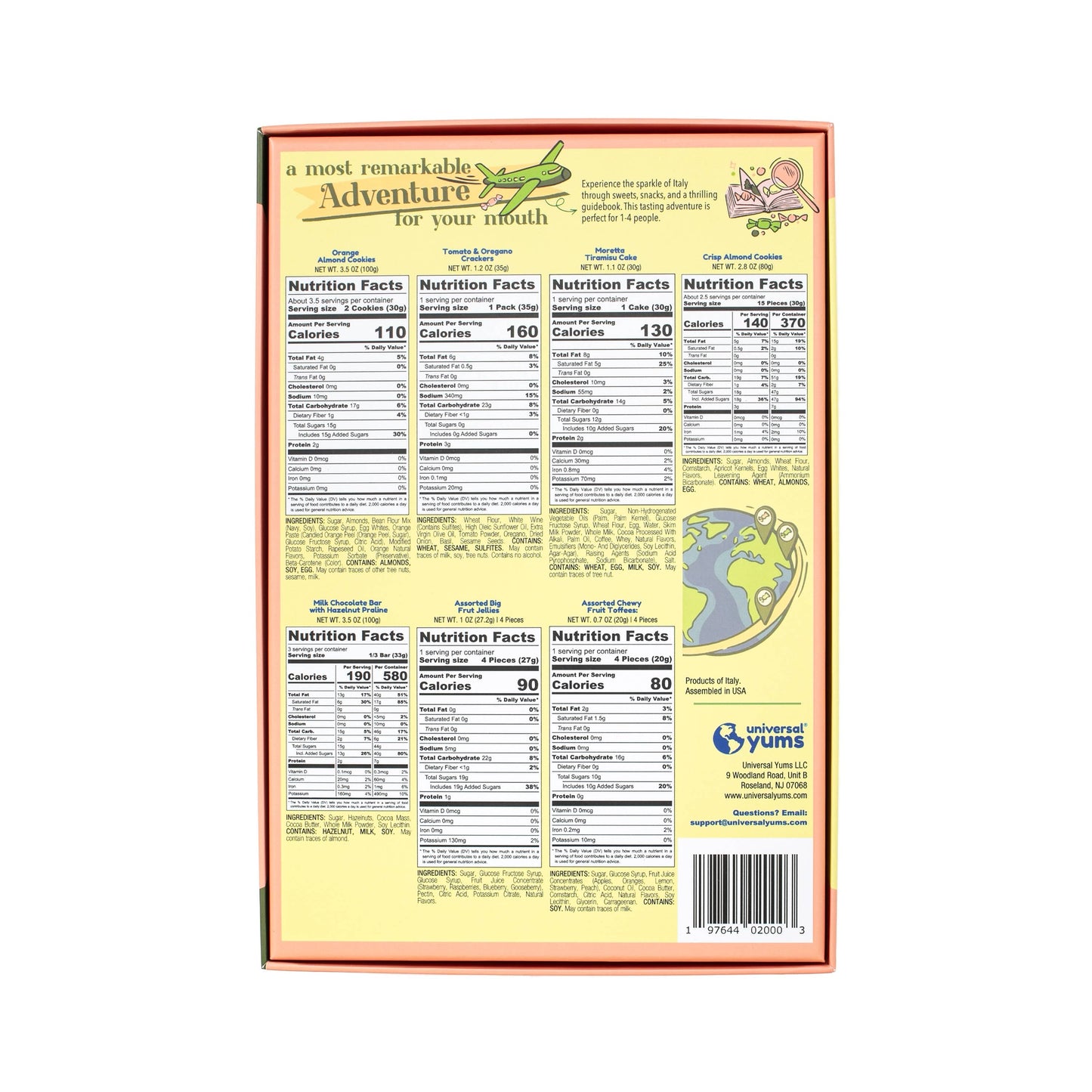 Italian Tasting Adventure | Cookies, Tiramisu, & Sweets Box