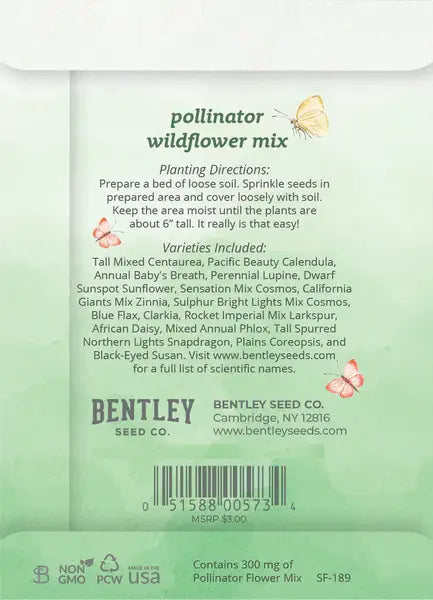 Flowers for Pollinators - Wildflower Mix Seed Packets