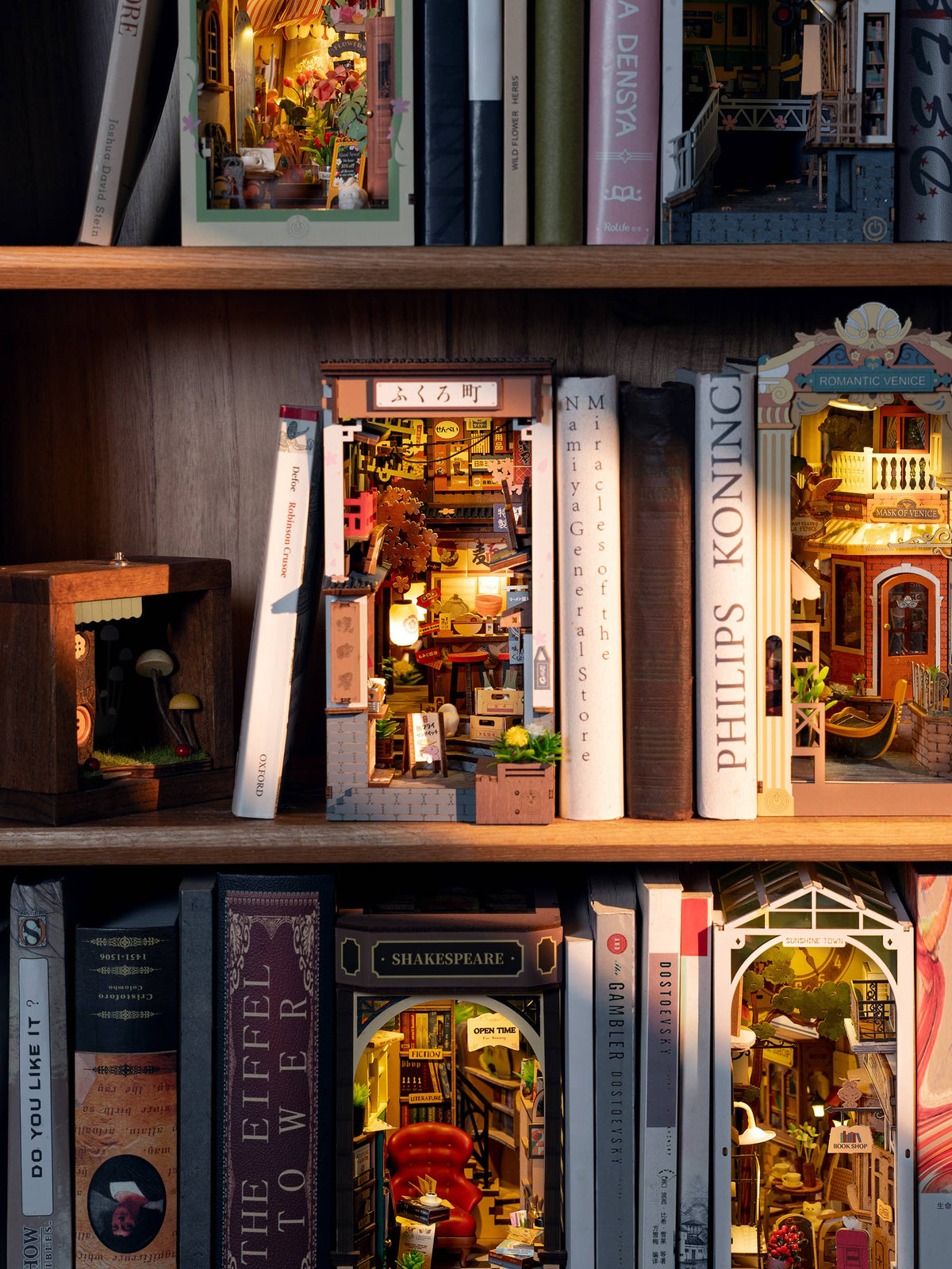 DIY Book Nook Kit: Sakura Wine Alley