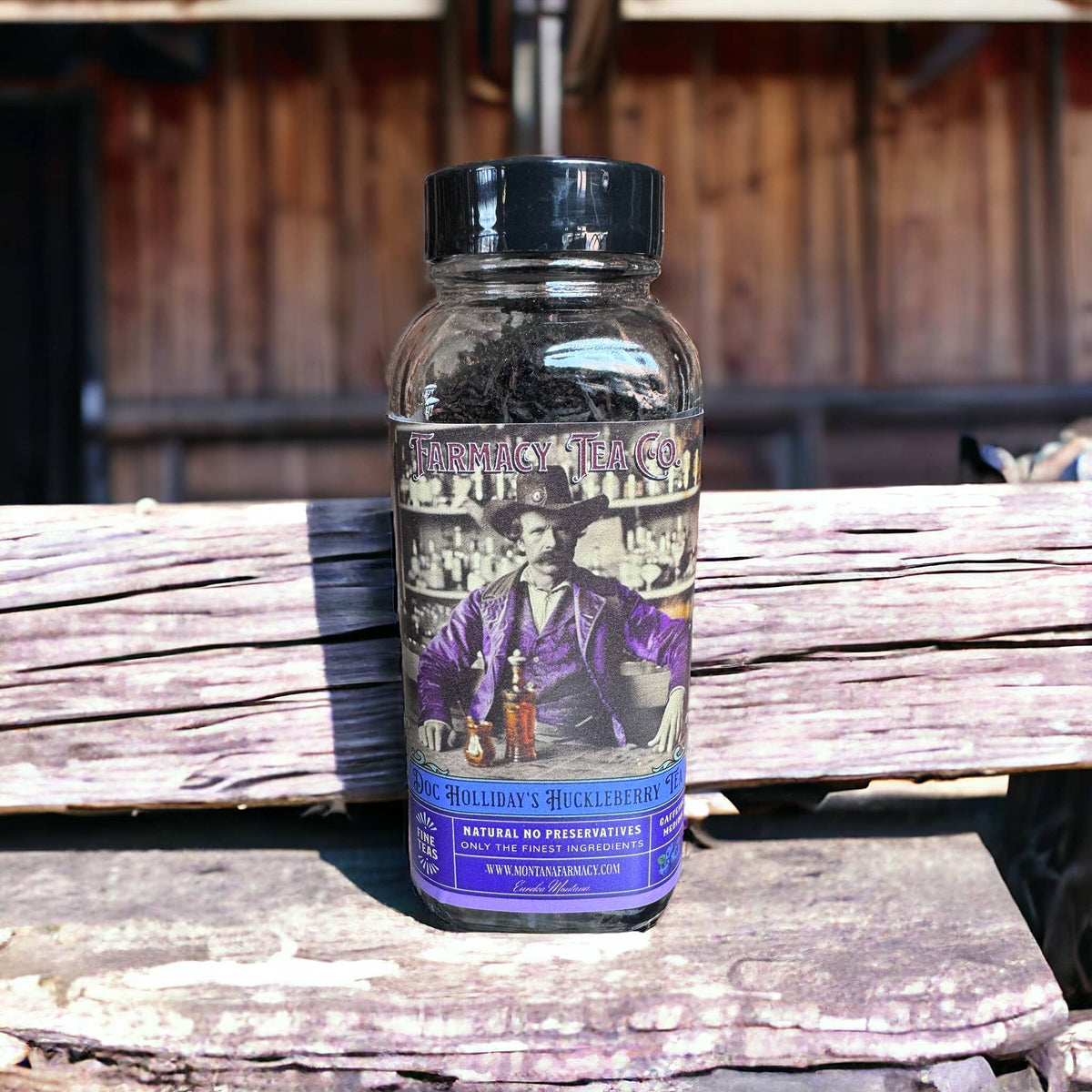 Doc Holliday's Wild West Huckleberry Elixir Tea Vintage