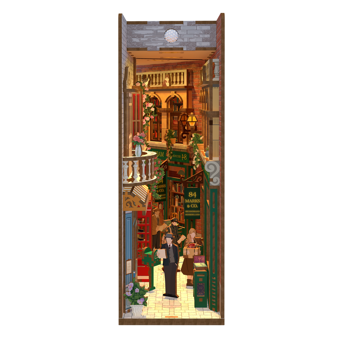 DIY Miniature House Book Nook Kit: 84 Charing Cross Road