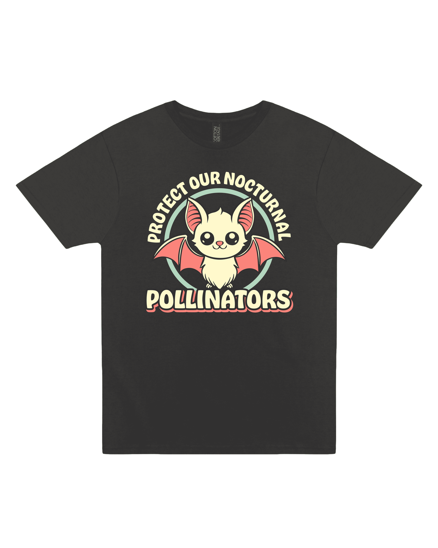 Protect our Nocturnal Pollinators Bat Tee